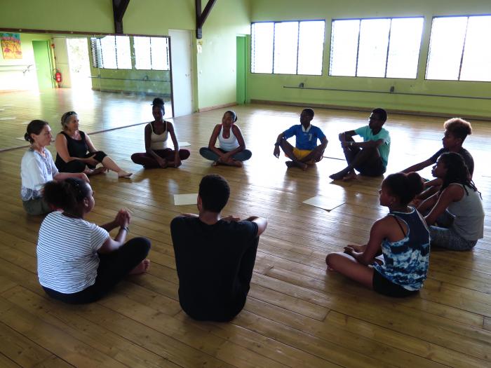 Action Theater workshop, Guadeloupe